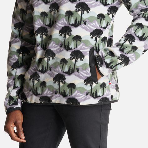 Poleron Hombre Tokerau Print Lila Haka Honu-5