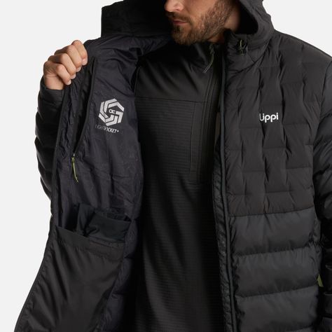 Chaqueta Hombre Bazpur EVO Down Hoody Jacket Negro Lippi-7