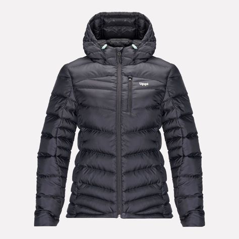 Chaqueta Mujer Bazpur Down Hoody Jacket Negro Lippi I23-0
