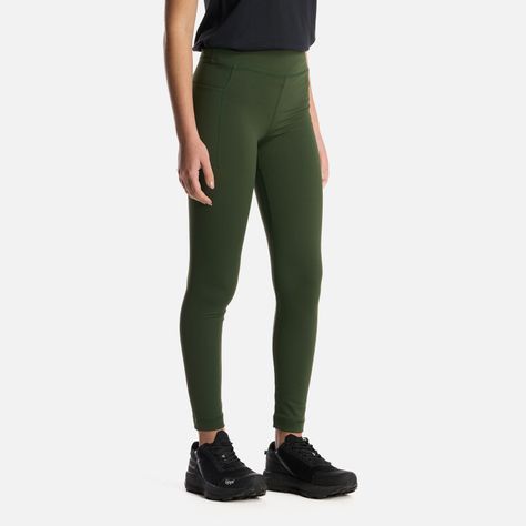 Calza Teen Girl In-Action Sport Leggings Verde Militar Lippi-1