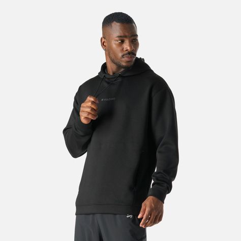 Polerón Hombre Tempo Active Sweatshirt Hoody Negro Vulcano-1