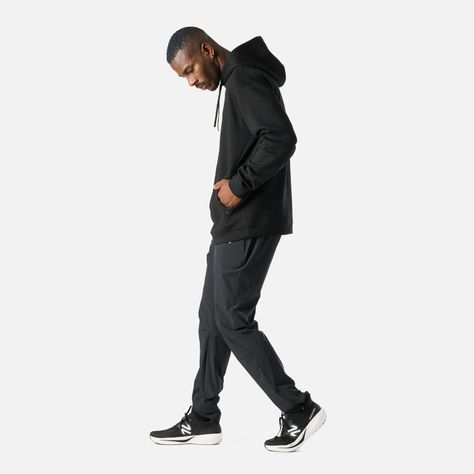 Polerón Hombre Tempo Active Sweatshirt Hoody Negro Vulcano-2