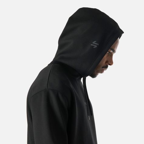 Polerón Hombre Tempo Active Sweatshirt Hoody Negro Vulcano-4