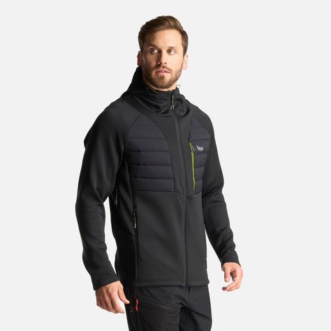Chaqueta Hombre ColdMove WindBreaker SteamPro Hoody Jacket Negro Lippi I24-2