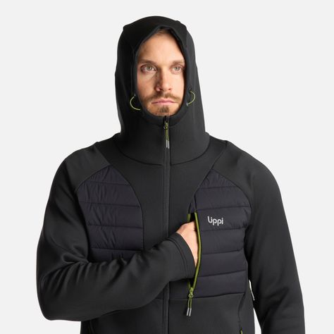 Chaqueta Hombre ColdMove WindBreaker SteamPro Hoody Jacket Negro Lippi I24-5