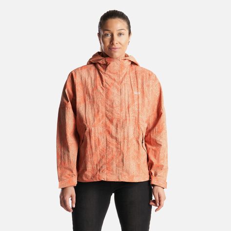 Chaqueta Mujer  CityMe WindBreaker Hoody Jacket Print Salmon Lippi-1