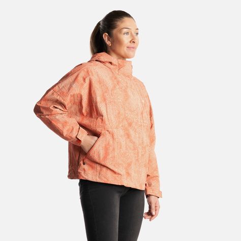 Chaqueta Mujer  CityMe WindBreaker Hoody Jacket Print Salmon Lippi-2