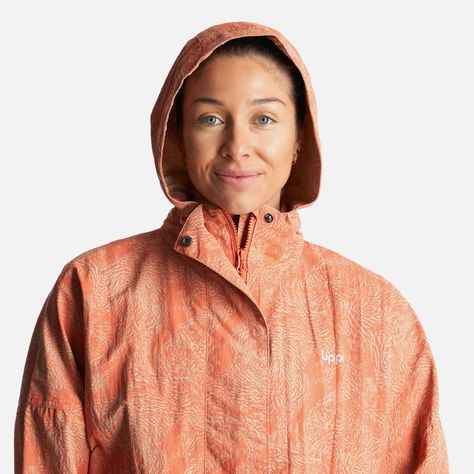 Chaqueta Mujer  CityMe WindBreaker Hoody Jacket Print Salmon Lippi-4