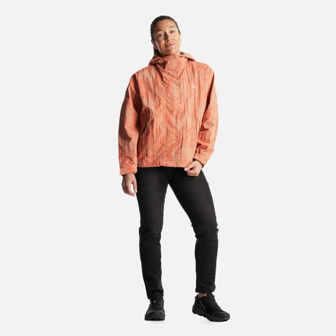 Chaqueta Mujer  CityMe WindBreaker Hoody Jacket Print Salmon Lippi-8