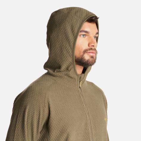 Poleron Hombre Jacaranda Nano-F 1/4 Zip Hoody Verde Militar Lippi-4