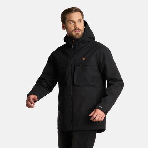 Chaqueta Hombre Citizen Warm B-Dry Hoody Negro Lippi I25-1