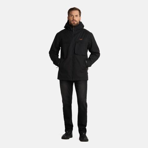 Chaqueta Hombre Citizen Warm B-Dry Hoody Negro Lippi I25-6