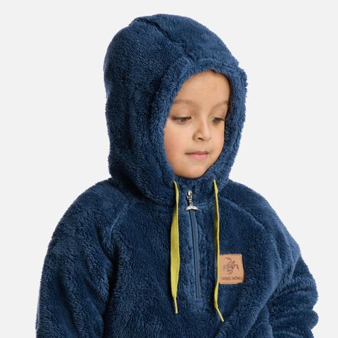 Poleron Niño Mini Cangur-oso Azul Oscuro Haka Honu-3