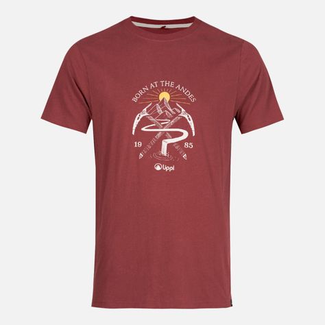 Polera Hombre Classic Piolet T-Shirt Vino Lippi-0