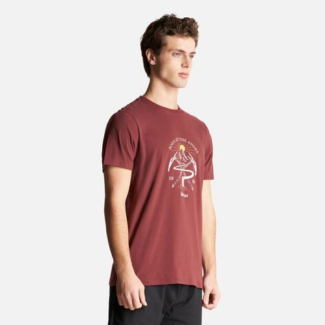 Polera Hombre Classic Piolet T-Shirt Vino Lippi-2