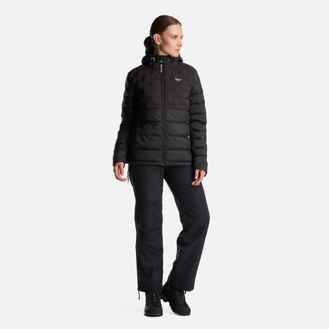 Chaqueta Mujer Bazpur EVO Down Hoody Jacket Negro Lippi-9