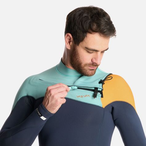 Traje de Surf Hombre Araucaria 4 Azul Haka Honu-5