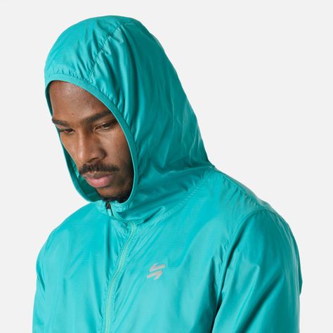 Chaqueta Hombre Built To Move Windbreaker Turquesa Vulcano-4