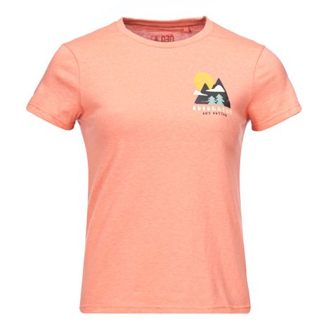 Polera Mujer Liquen Coral Melange Geography-0