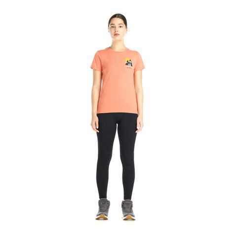 Polera Mujer Liquen Coral Melange Geography-3