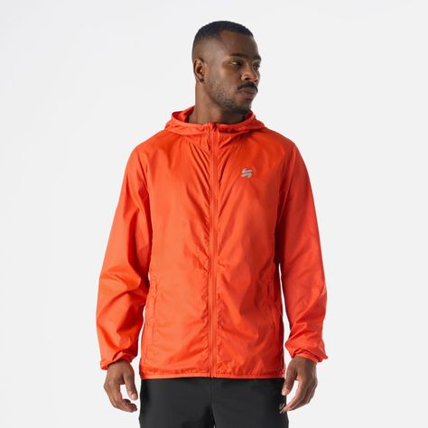 Chaqueta Hombre Built To Move Windbreaker Naranjo Vulcano-0