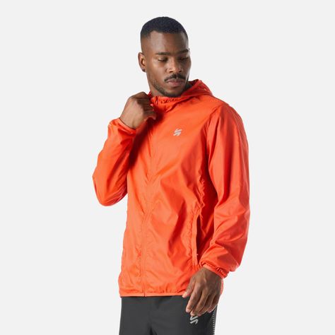 Chaqueta Hombre Built To Move Windbreaker Naranjo Vulcano-1