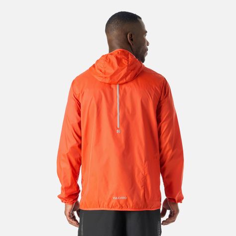Chaqueta Hombre Built To Move Windbreaker Naranjo Vulcano-3