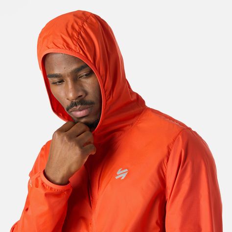 Chaqueta Hombre Built To Move Windbreaker Naranjo Vulcano-4