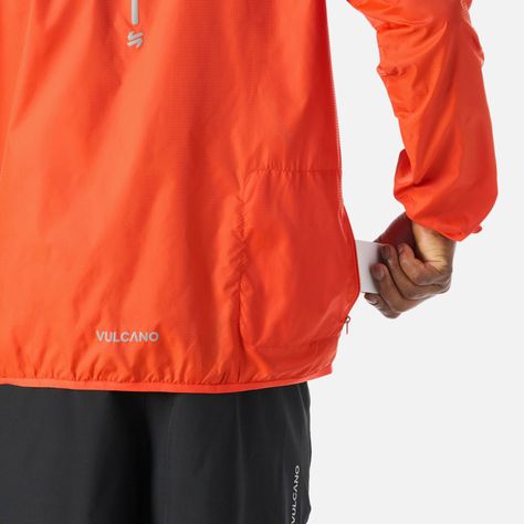 Chaqueta Hombre Built To Move Windbreaker Naranjo Vulcano-7
