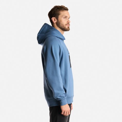 Poleron Hombre Insigne Hoody Sweatshirt Front Print Azul Grisaceo Lippi-3
