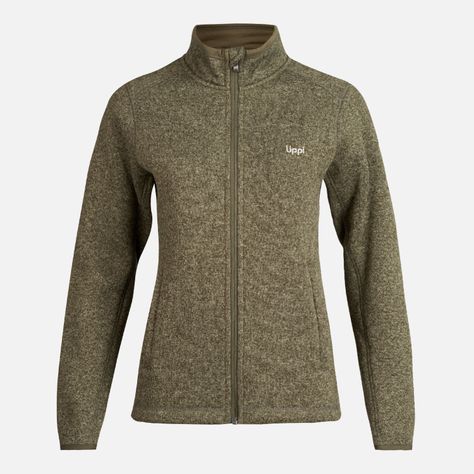 Polar Mujer Coronado Therm-Pro Jacket Melange Verde Oscuro Lippi-0