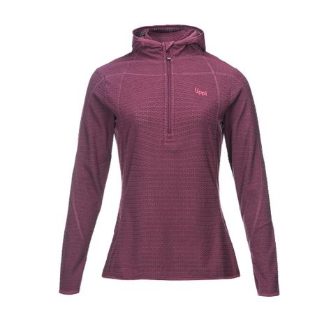 Poleron Mujer Jacaranda Nano-F 14 Zip Hoody Vino Lippi V23-0