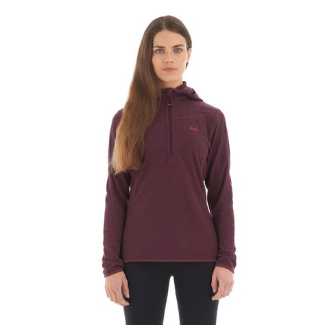 Poleron Mujer Jacaranda Nano-F 14 Zip Hoody Vino Lippi V23-1