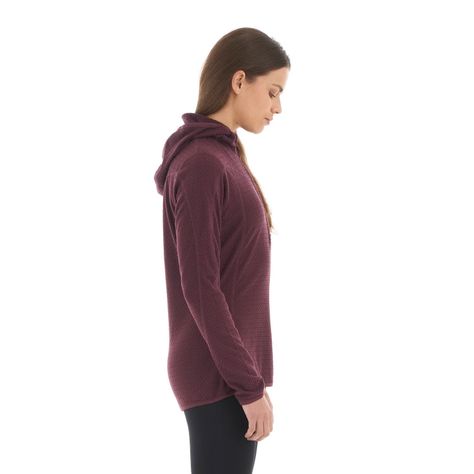 Poleron Mujer Jacaranda Nano-F 14 Zip Hoody Vino Lippi V23-3