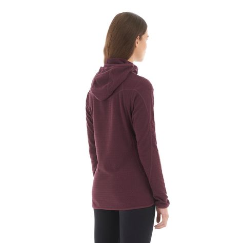 Poleron Mujer Jacaranda Nano-F 14 Zip Hoody Vino Lippi V23-4