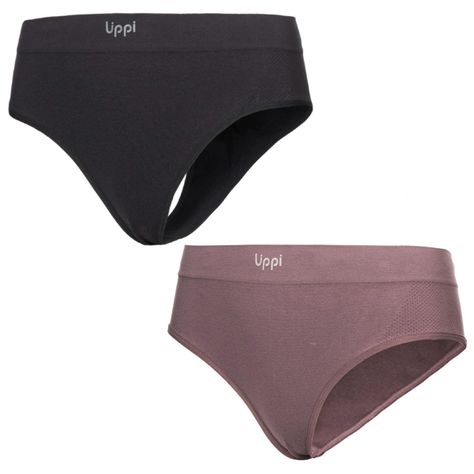 Ropa Interior Mujer Pack Skintec Sport Hip Hugger Grafito y Malva Lippi-0