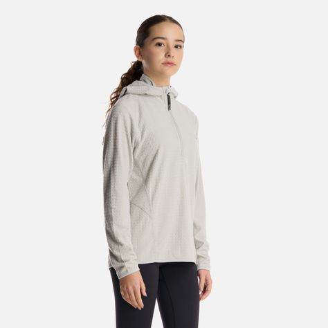 Polerón Teen Girl Mild Nano-F 14 Zip Hoody Gris Claro Lippi-1