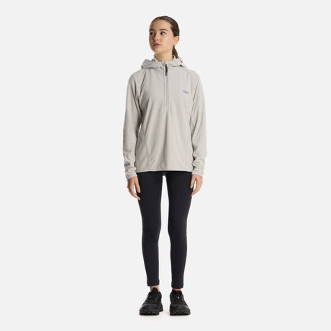 Polerón Teen Girl Mild Nano-F 14 Zip Hoody Gris Claro Lippi-4