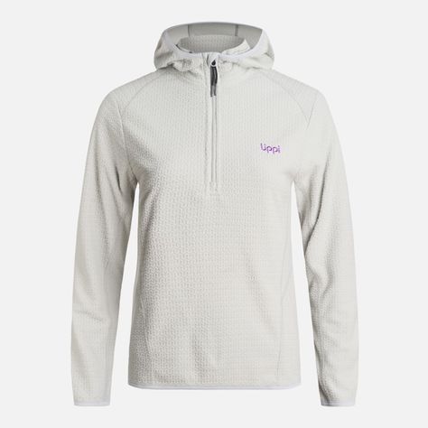 Polerón Teen Girl Mild Nano-F 14 Zip Hoody Gris Claro Lippi-5