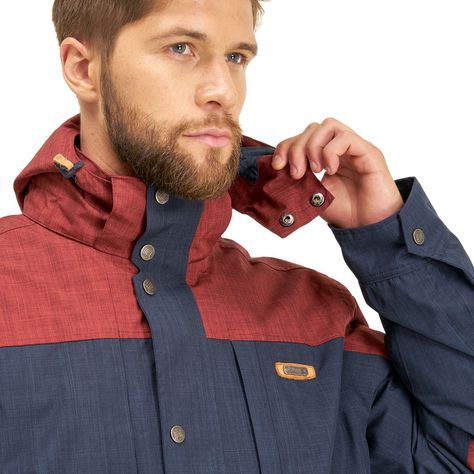 Chaqueta Hombre Nalca Fusion-3 Hoody Jacket Azul Marino / Terracota Lippi-3