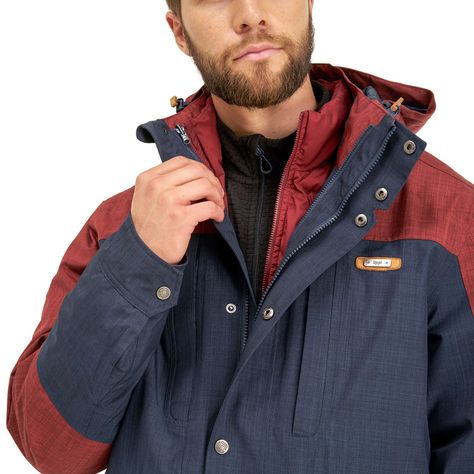 Chaqueta Hombre Nalca Fusion-3 Hoody Jacket Azul Marino / Terracota Lippi-4