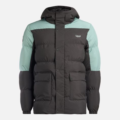 Chaqueta Hombre Long And Warm Steam Pro Hoody Jacket Jade Oscuro Lippi-0