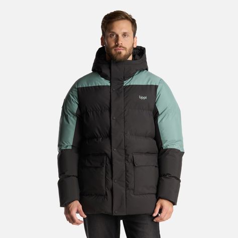 Chaqueta Hombre Long And Warm Steam Pro Hoody Jacket Jade Oscuro Lippi-1