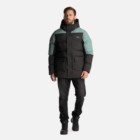 Chaqueta Hombre Long And Warm Steam Pro Hoody Jacket Jade Oscuro Lippi-9