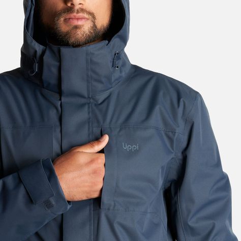 Chaqueta Hombre Tres Cruces Fusion-3 Hoody Jacket Azul Noche Lippi-7