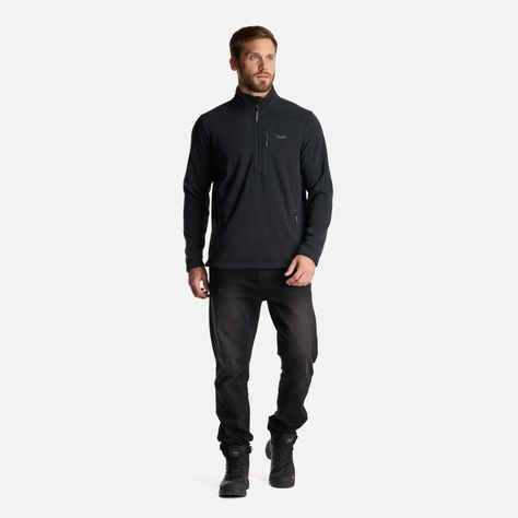 Chaqueta Hombre Paicavi Therm-Pro 14 Zip Jacket Negro Lippi I24-8