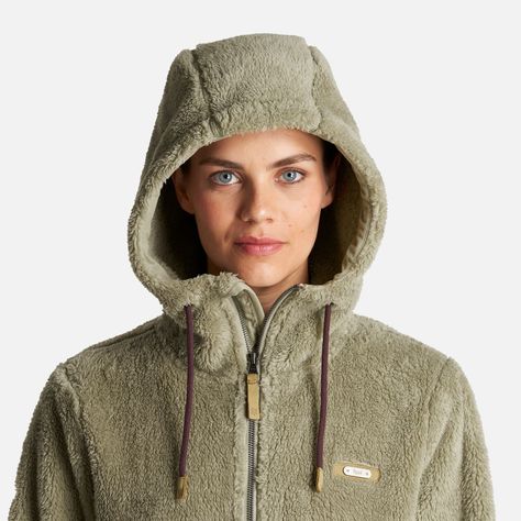 Chaqueta Mujer Bear Shaggy-Pro Hoody Jacket Verde Grisaceo Lippi-4