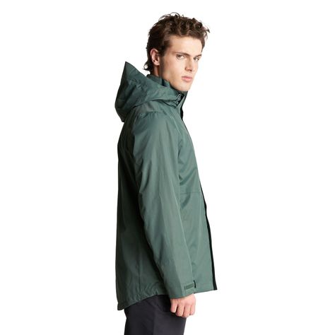 Chaqueta Hombre Tres Cruces Fusion-3 Hoody Jacket Verde Botella Taupe Lippi-2