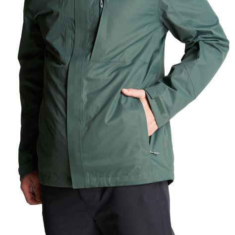 Chaqueta Hombre Tres Cruces Fusion-3 Hoody Jacket Verde Botella Taupe Lippi-6