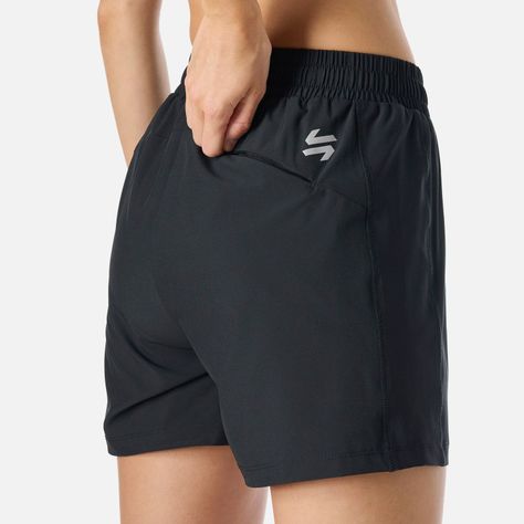 Shorts Mujer Built To Move 4" Shorts Negro Vulcano-5